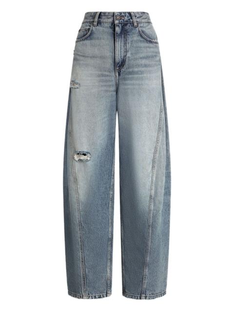 Dolce & Gabbana distressed panelled jeans