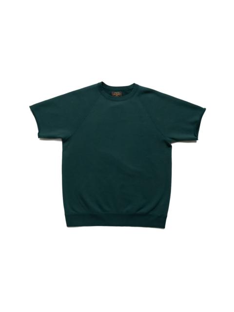 BEAMS PLUS Sweat Short Sleeve Cut-Off - Dark Green