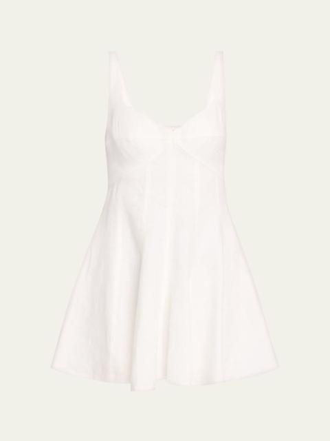 LoveShackFancy Nabi Linen Mini Dress