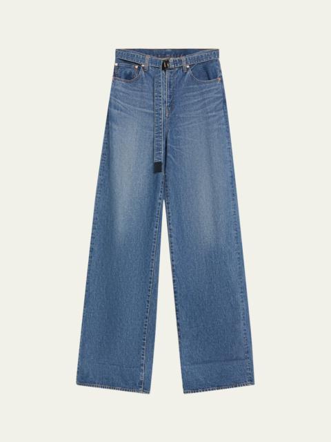 sacai Belted Denim Pants
