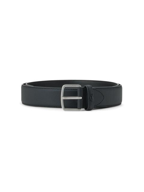 LACOSTE logo-engraved leather belt