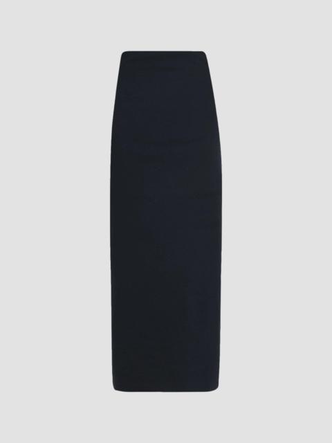 ISSEY MIYAKE Women's Allow Stretch Washi-Blend Maxi Skirt - Dark Navy