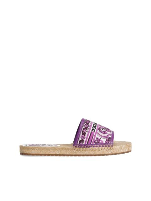 Dolce & Gabbana Maiolica-print espadrilles
