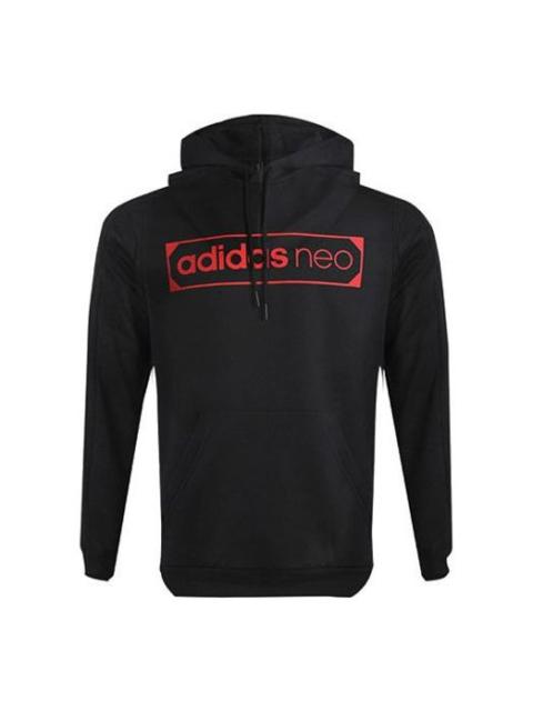 adidas Men's adidas neo Logo Printing Sports Fleece Lined Black GP4851
