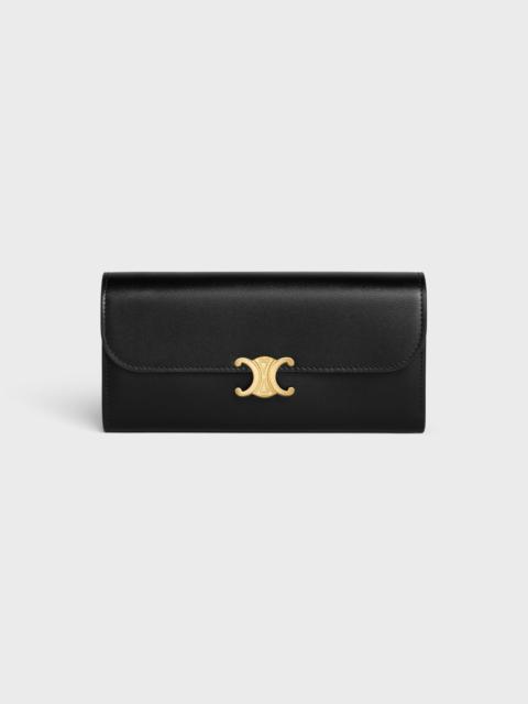 CELINE LARGE WALLET TRIOMPHE in Shiny calfskin