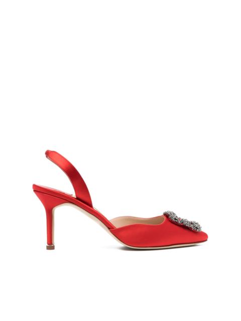Manolo Blahnik Hangisli 85mm leather pumps