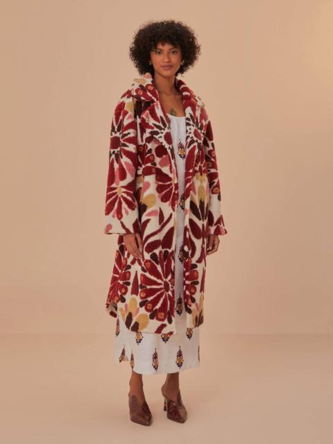 FARM RIO Ainika Flowers Fleece Coat