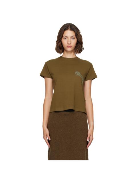 MM6 Maison Margiela Khaki Horse Logo T-Shirt