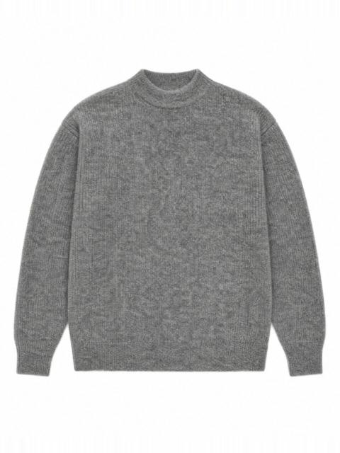 The Kooples GRAY MOHAIR CREW-NECK SWEATER