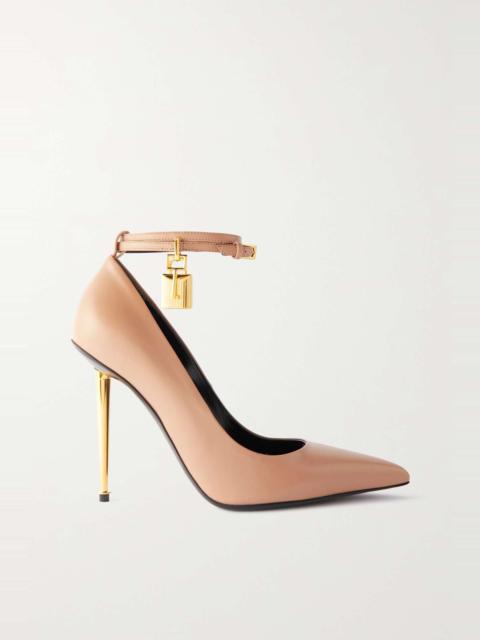 TOM FORD Padlock embellished leather pumps