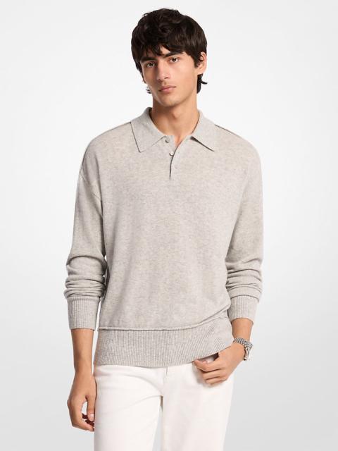 MICHAEL KORS Wool Polo Sweater