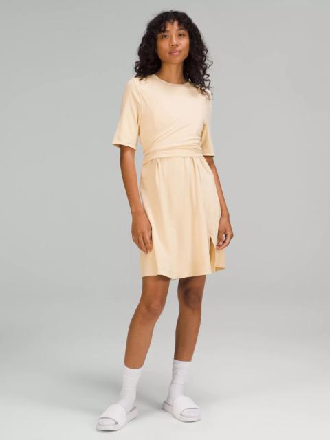 lululemon Cotton Wrap-Front T-Shirt Dress