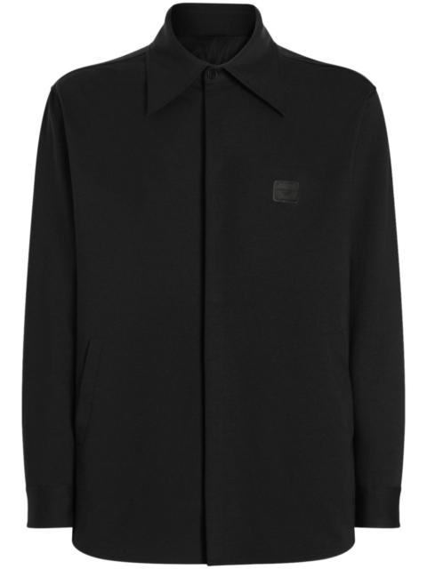 Dolce & Gabbana logo-plaque shirt jacket