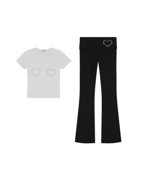 miaou MINI TEE + ALBA PANT - GROMMET HEARTS