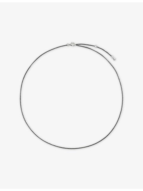 MONICA VINADER Diamond Cut Sterling-Silver Rolo Chain Necklace