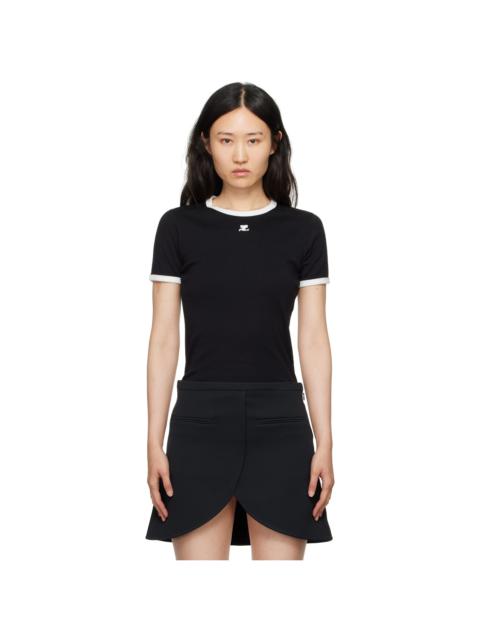 Black Signature Contrast T-Shirt