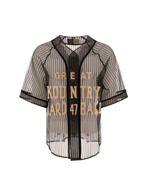 transparent baseball shirt