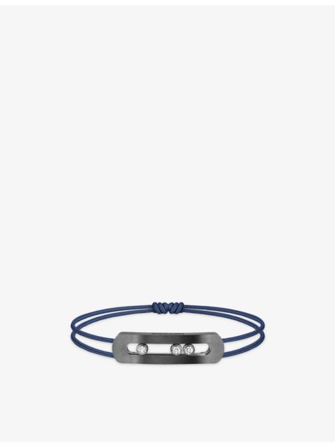 MESSIKA Move titanium and 0.25ct diamond bracelet