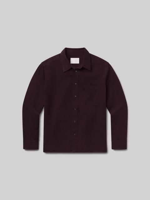Citizens of Humanity Long Sleeve Cairo Shirt In Burgundy