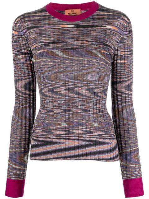 Missoni abstract-pattern cashmere-blend jumper