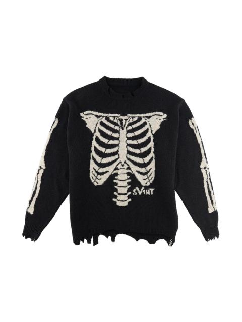 SAINT M×××××× Saint Mxxxxxx x VLONE Bone Knit Sweater Vintage Black