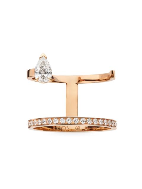 REPOSSI Women's Serti Sur Vide 18K Pink Gold & 0.56 TCW Diamonds Ring - Rose Gold