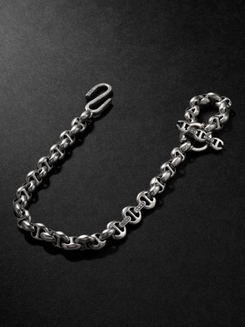 HOORSENBUHS® Open-Link™ Sterling Silver Diamond Wallet Chain