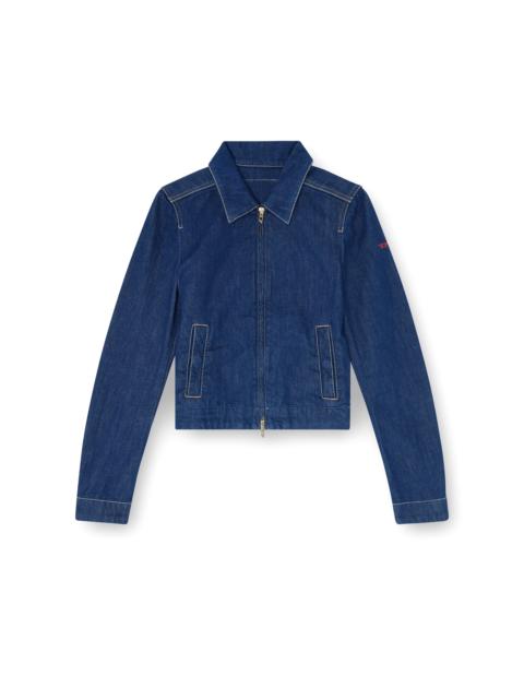 Diesel COACH JACKET IN RINSE DENIM