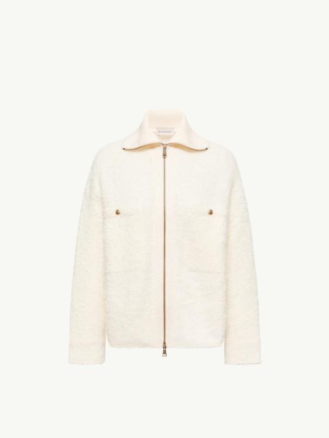 Moncler Tweed Zip-Up Shirt Jacket