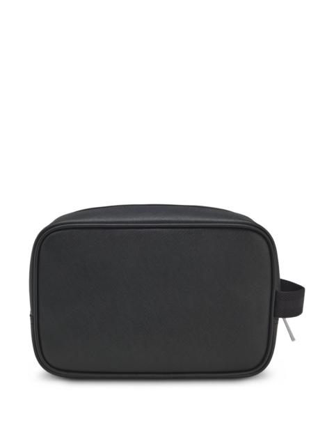 BOSS LOGO-TRIMMED TOILETRY BAG