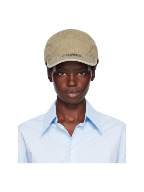 MM6 Maison Margiela Khaki Embroidered Logo Cap