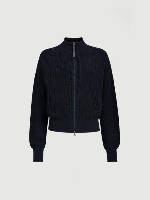 Brunello Cucinelli Cotton sparkling net cardigan