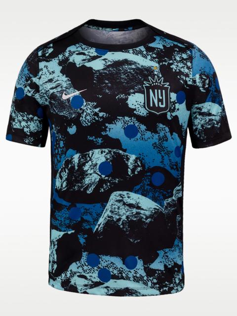 Nike Gotham FC Men's Nike NWSL Short-Sleeve Pre-Match Top