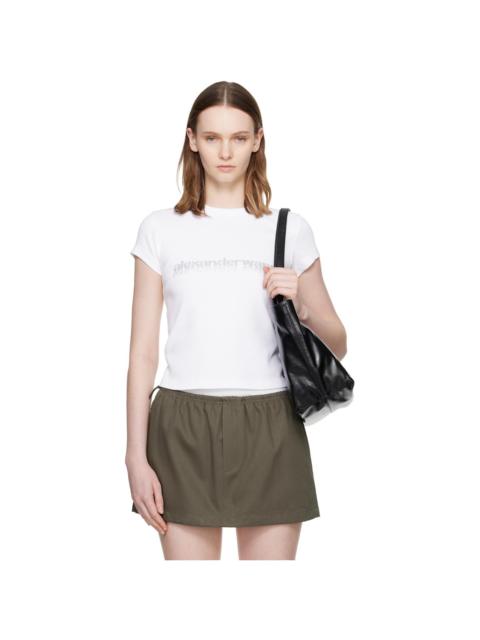 Alexander Wang White Hotfix Graphic Baby T-shirt