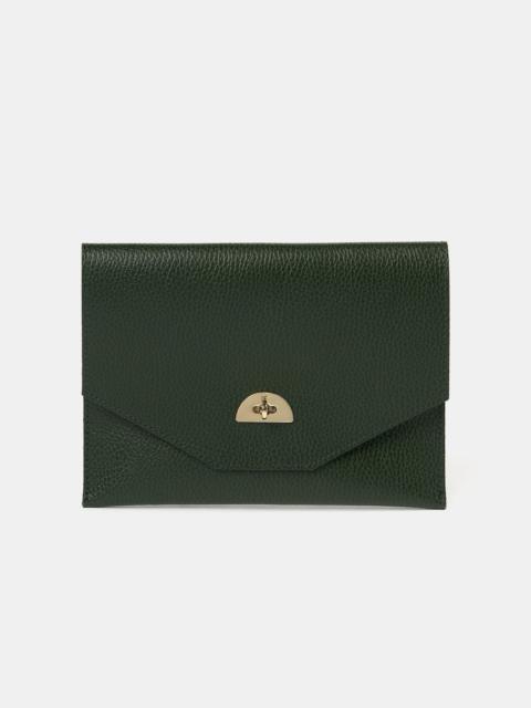 Cambridge Satchel The Twist Lock Pouch - Racing Green Celtic Grain