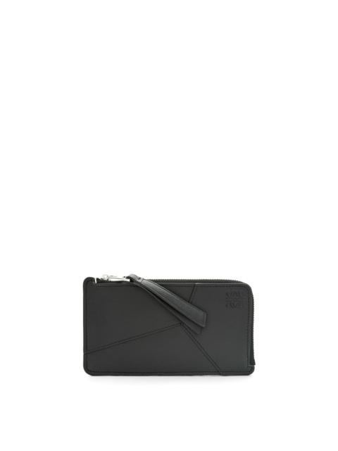 Puzzle Edge long coin cardholder in classic calfskin