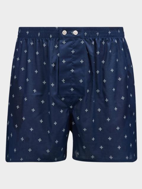 Derek Rose Men's Nelson Micro-Print Boxer Short