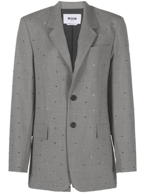 MSGM notched-lapel single-breasted blazer