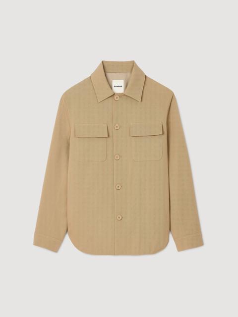 Sandro OVERSIZED SHIRT WITH POCKETS