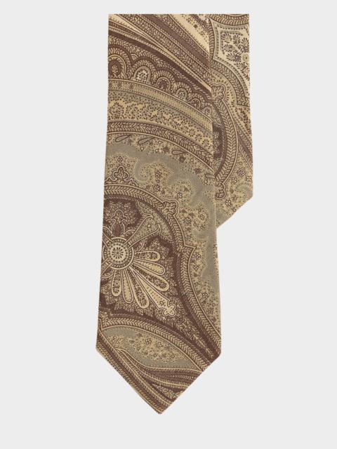 Ralph Lauren Men's Paisley-Print Linen & Silk Tie