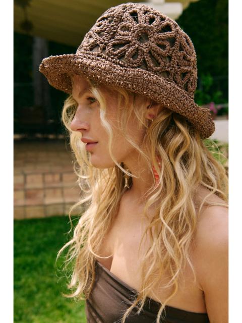FREE PEOPLE Cut-Out Daisy Straw Hat