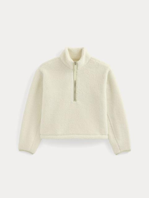 EVERLANE REVERSIBLE TEDDY HALF-ZIP PULLOVER