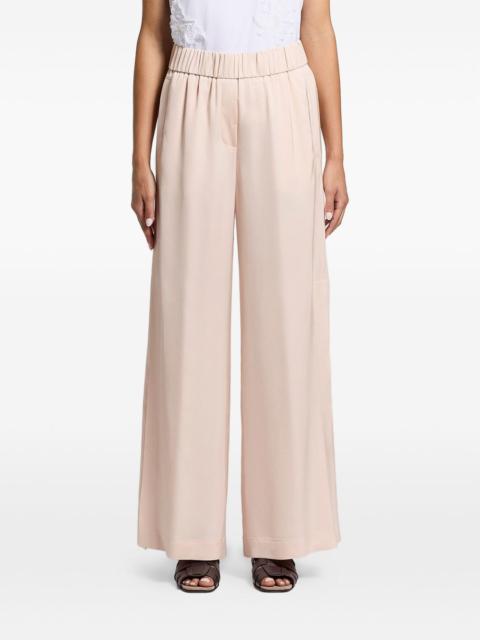PESERICO elasticated side-slit trousers