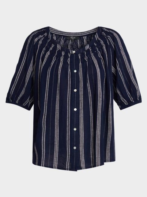 Rails Rix Stripe Linen Blouse