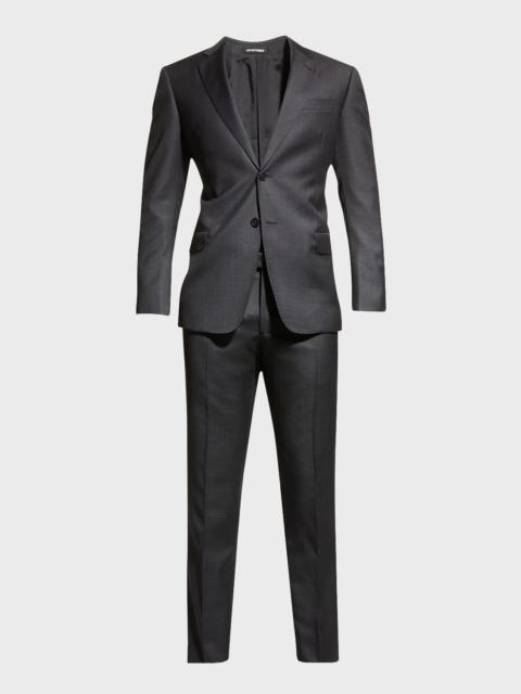 EMPORIO ARMANI Super 130s Wool Two-Piece Classic Fit Suit
