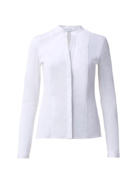 AKRIS Women's Elements Poplin Blouse - White
