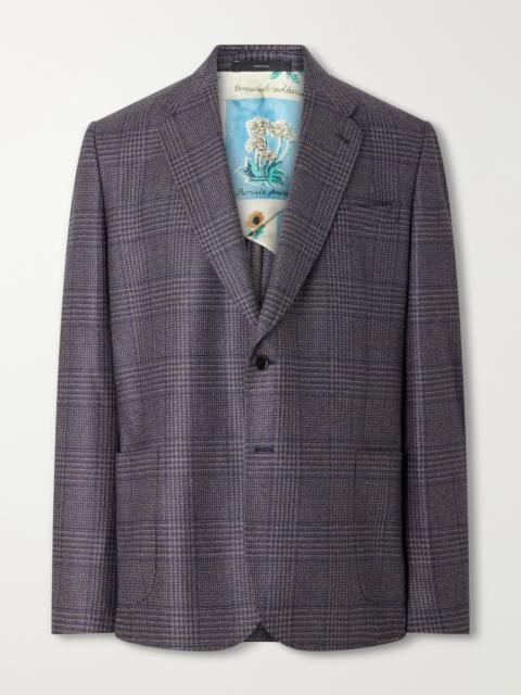 Paul Smith Prince of Wales Wool and Silk-Blend Suit Jacket