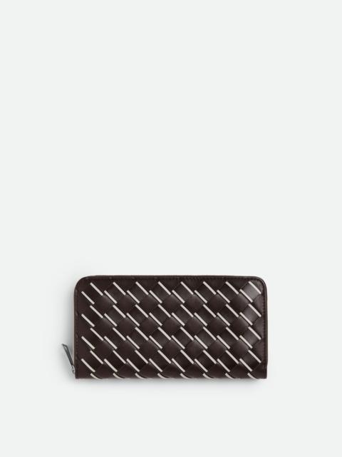 Intrecciato Zip Around Wallet