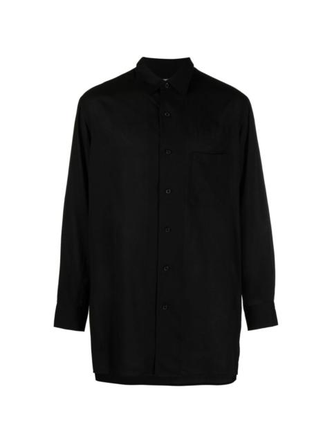 Yohji Yamamoto drop-shoulder classic-collar shirt
