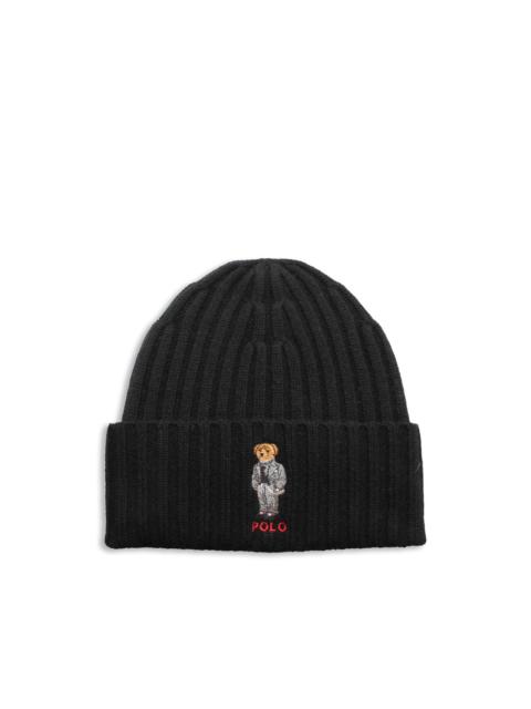 Polo Ralph Lauren bear-embroidered beanie hat